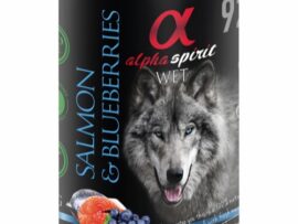 Alpha Spirit vådfoder med laks og blåbær