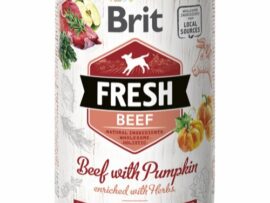 Brit Fresh vådfoder med oksekød og græskar