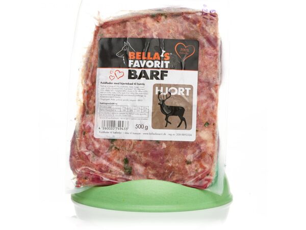 Bella's Favorit Barf Hjort, 500 g.