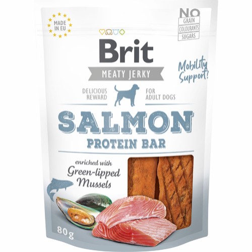 Brit Jerkey Protein Bar til Hund med Laks