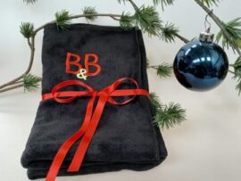 B&B Nano Håndklæde med Julebånd L/XL
